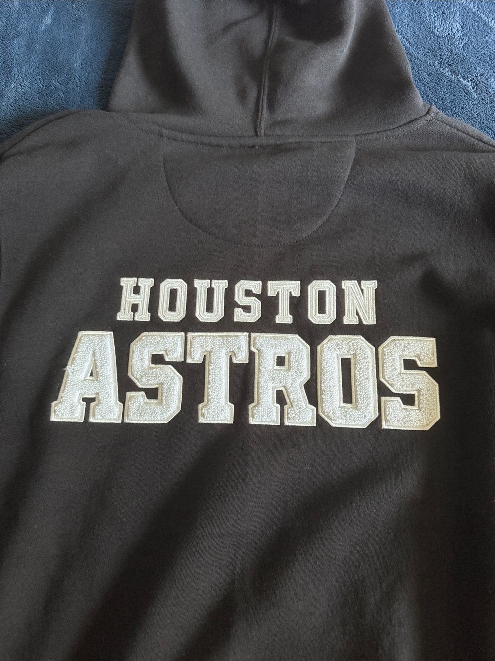 Black Hoodie with Silver 'H' Houston Astros Star Graphic